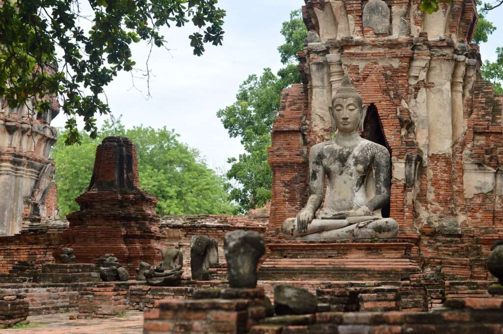 Bezoek de Ayutthaya tempel 