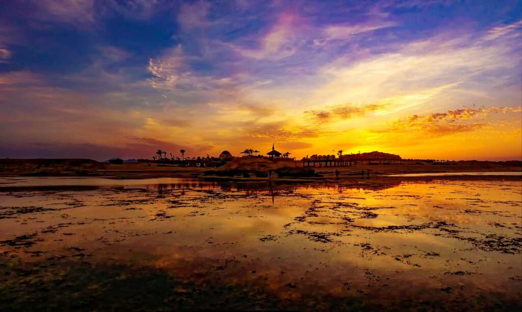 Zonsondergang in Hurghada