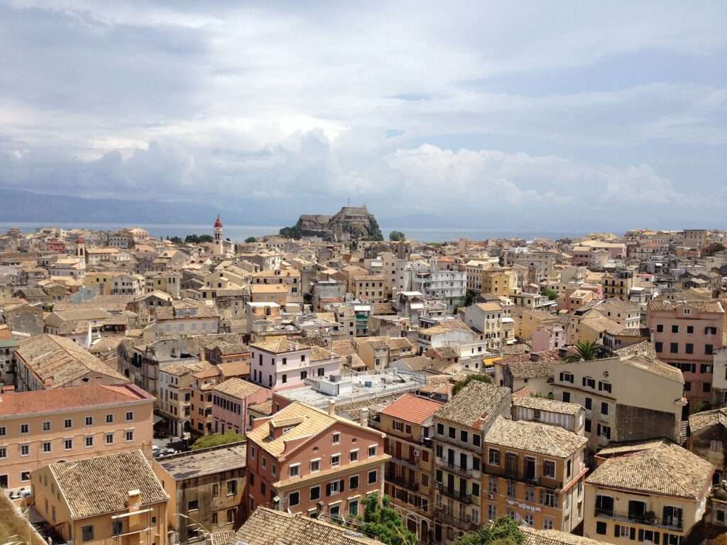 Bezoek de binnenstad van Corfu