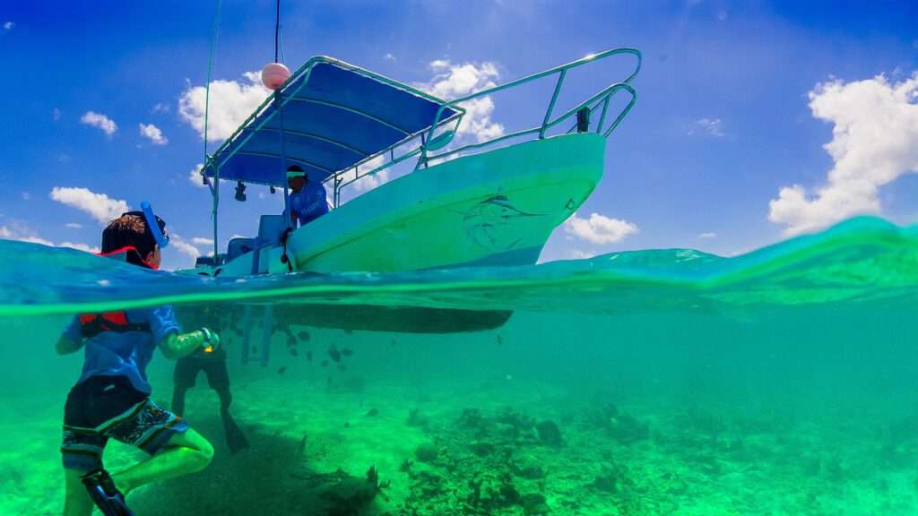 Snorkelen, duiken in Cancun, Mexico